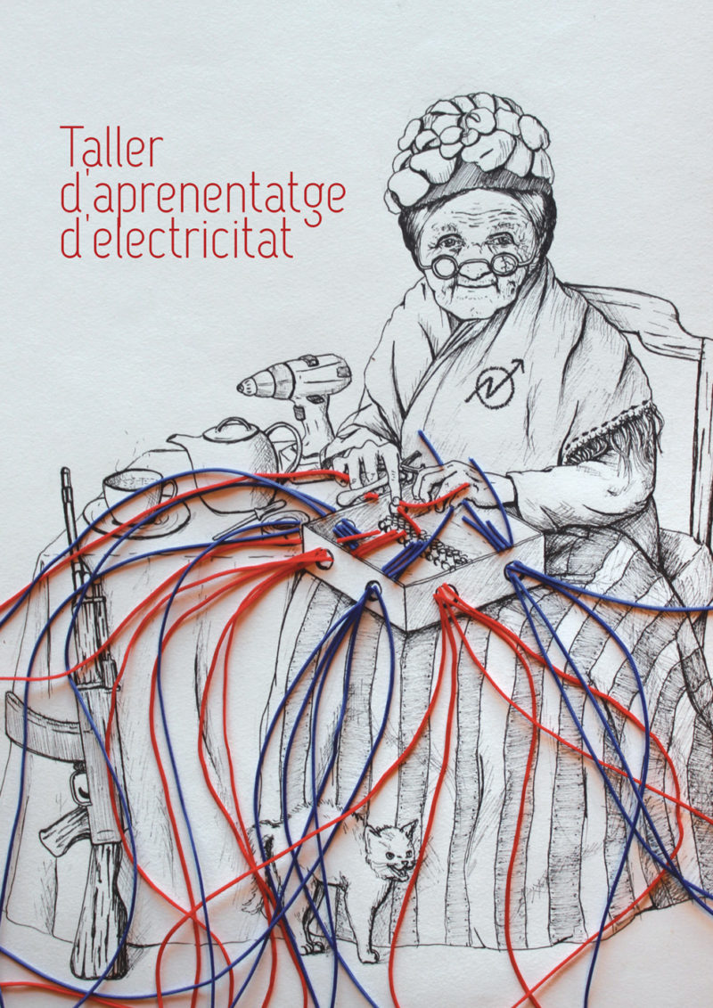 Cartel del taller de electricidad