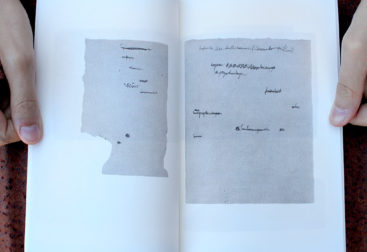 Libro de artista basado en Notas, de Duchamp